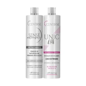 Escova Progressiva Centirse Unic Liss Alisamento Capilar Kit 2x1 litro